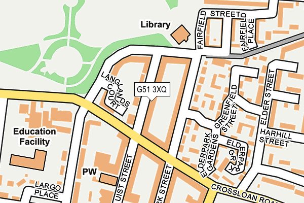 G51 3XQ map - OS OpenMap – Local (Ordnance Survey)