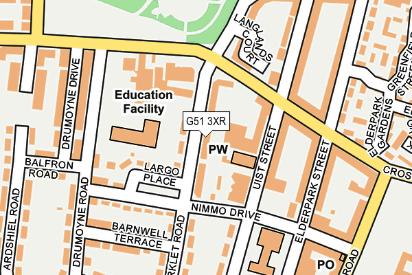 G51 3XR map - OS OpenMap – Local (Ordnance Survey)