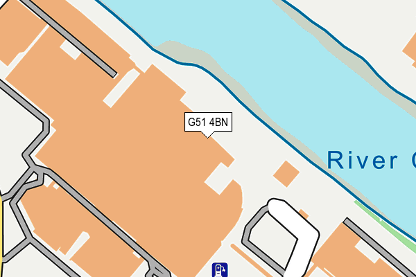 G51 4BN map - OS OpenMap – Local (Ordnance Survey)