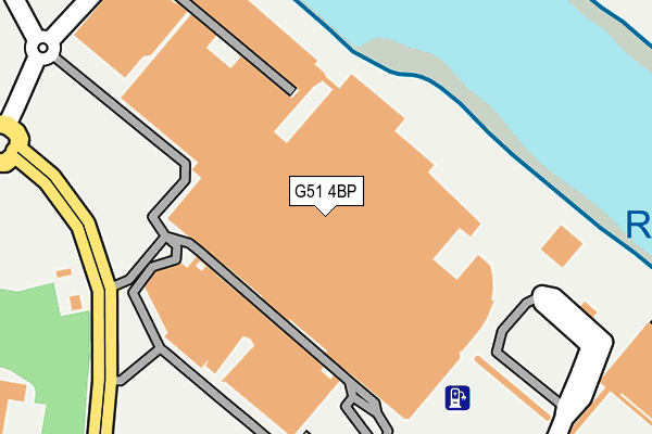 G51 4BP map - OS OpenMap – Local (Ordnance Survey)