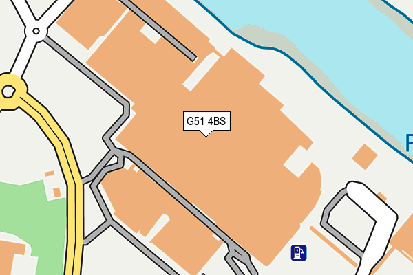 G51 4BS map - OS OpenMap – Local (Ordnance Survey)