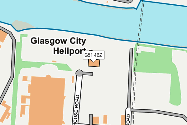 G51 4BZ map - OS OpenMap – Local (Ordnance Survey)