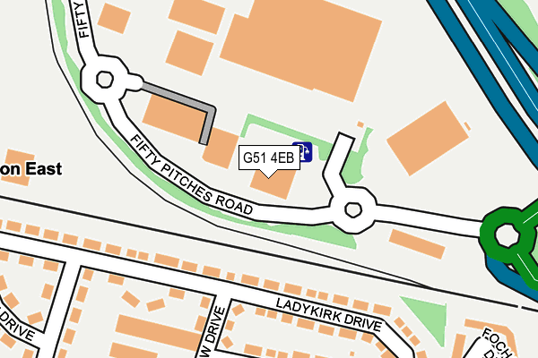 G51 4EB map - OS OpenMap – Local (Ordnance Survey)