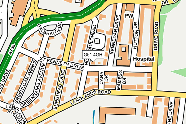 G51 4GH map - OS OpenMap – Local (Ordnance Survey)