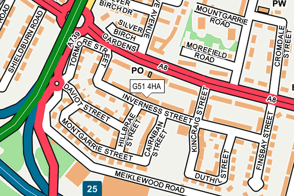 G51 4HA map - OS OpenMap – Local (Ordnance Survey)