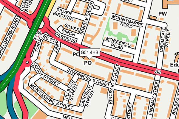 G51 4HB map - OS OpenMap – Local (Ordnance Survey)