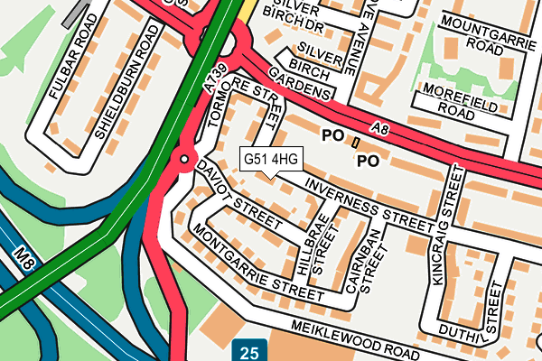 G51 4HG map - OS OpenMap – Local (Ordnance Survey)