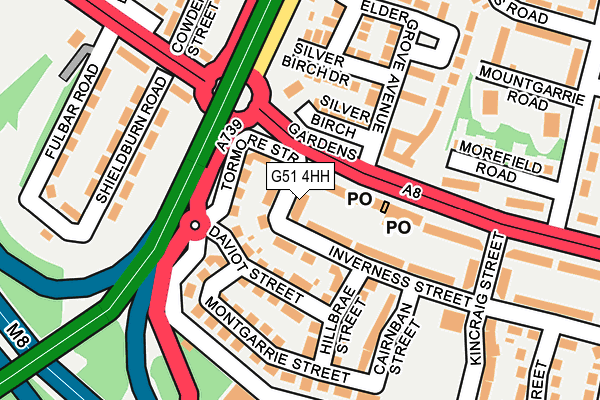 G51 4HH map - OS OpenMap – Local (Ordnance Survey)