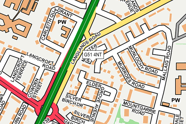 G51 4NT map - OS OpenMap – Local (Ordnance Survey)