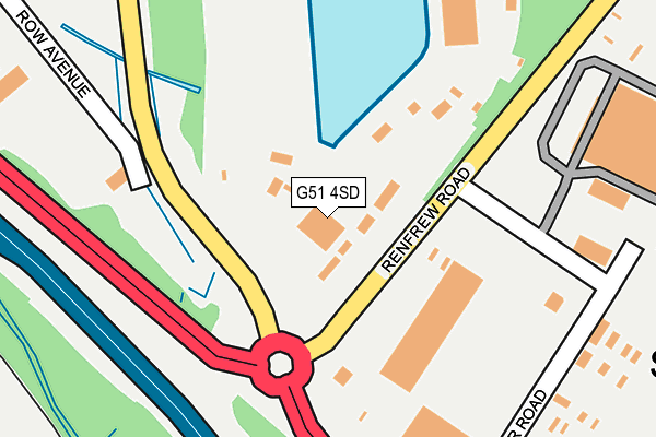 G51 4SD map - OS OpenMap – Local (Ordnance Survey)