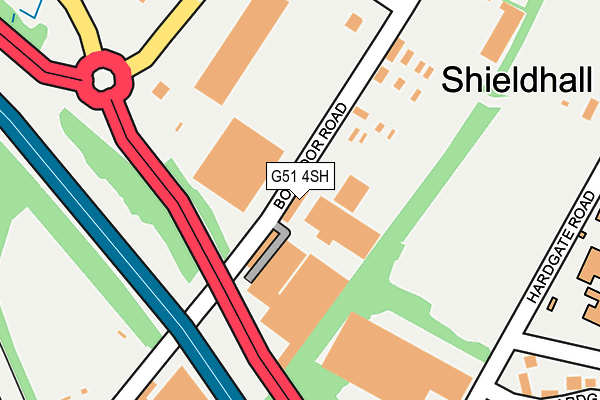 G51 4SH map - OS OpenMap – Local (Ordnance Survey)