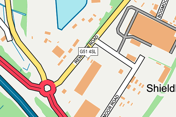 G51 4SL map - OS OpenMap – Local (Ordnance Survey)