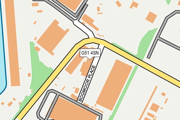 G51 4SN map - OS OpenMap – Local (Ordnance Survey)