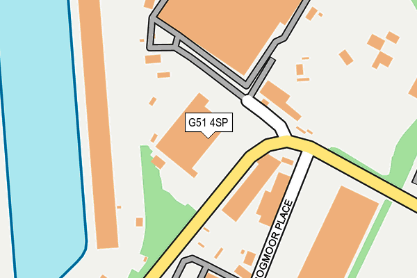 G51 4SP map - OS OpenMap – Local (Ordnance Survey)