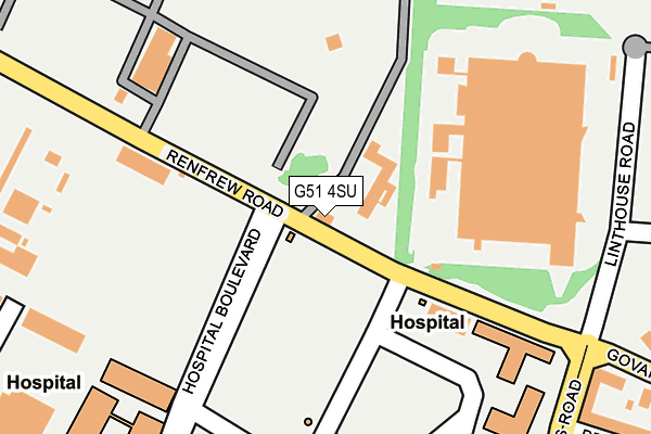 G51 4SU map - OS OpenMap – Local (Ordnance Survey)