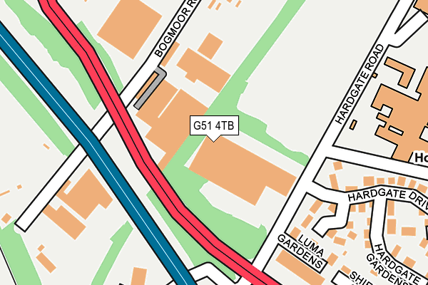 G51 4TB map - OS OpenMap – Local (Ordnance Survey)