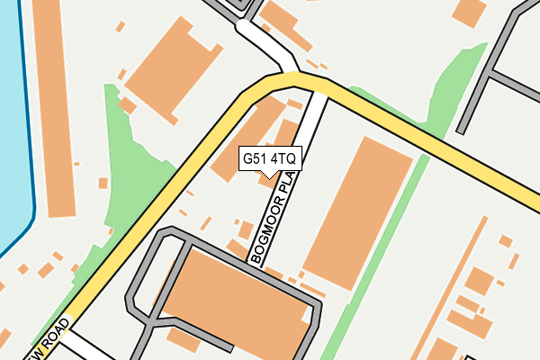 G51 4TQ map - OS OpenMap – Local (Ordnance Survey)