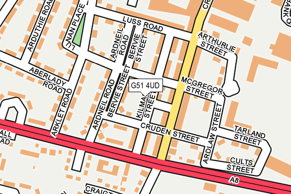 G51 4UD map - OS OpenMap – Local (Ordnance Survey)