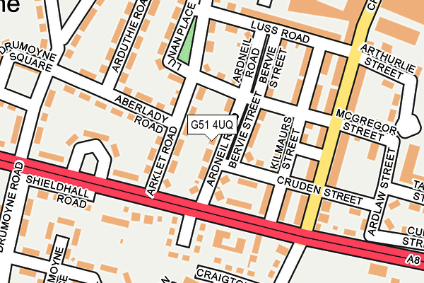 G51 4UQ map - OS OpenMap – Local (Ordnance Survey)