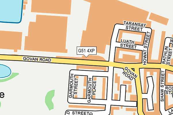 G51 4XP map - OS OpenMap – Local (Ordnance Survey)