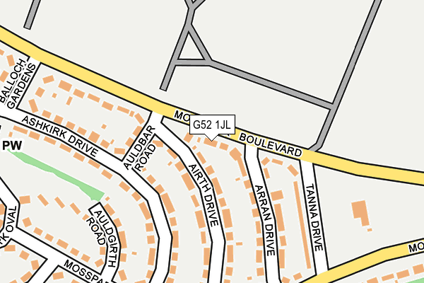 G52 1JL map - OS OpenMap – Local (Ordnance Survey)