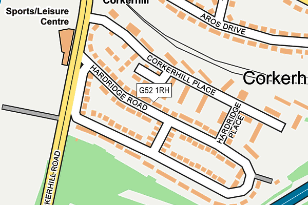 G52 1RH map - OS OpenMap – Local (Ordnance Survey)