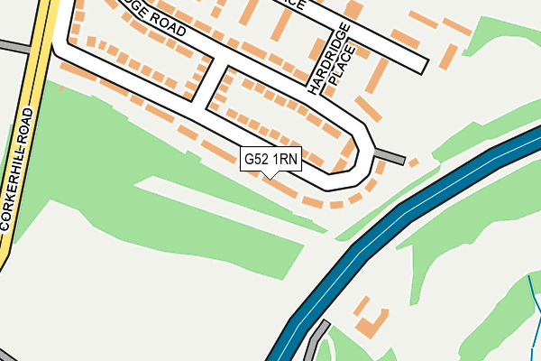 G52 1RN map - OS OpenMap – Local (Ordnance Survey)