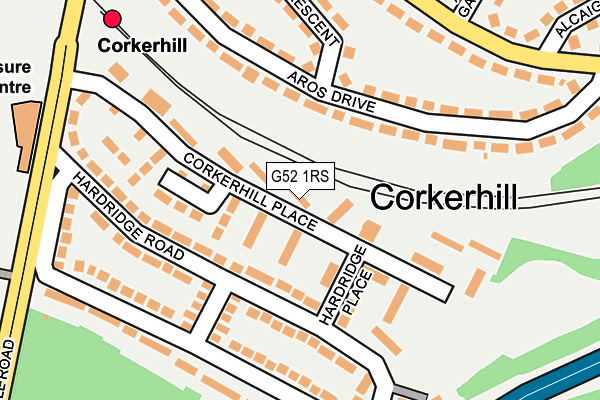 G52 1RS map - OS OpenMap – Local (Ordnance Survey)