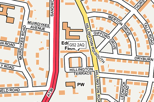 G52 2AQ map - OS OpenMap – Local (Ordnance Survey)