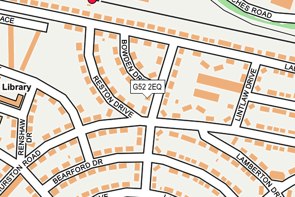 G52 2EQ map - OS OpenMap – Local (Ordnance Survey)