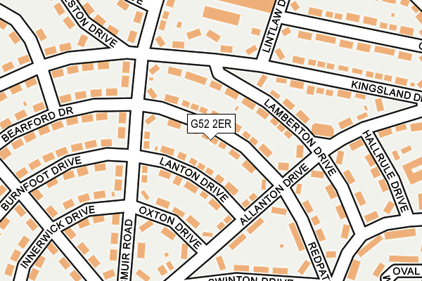 G52 2ER map - OS OpenMap – Local (Ordnance Survey)