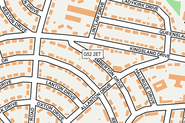 G52 2ET map - OS OpenMap – Local (Ordnance Survey)