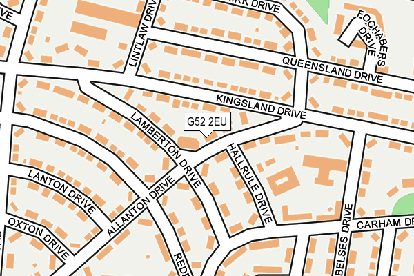 G52 2EU map - OS OpenMap – Local (Ordnance Survey)