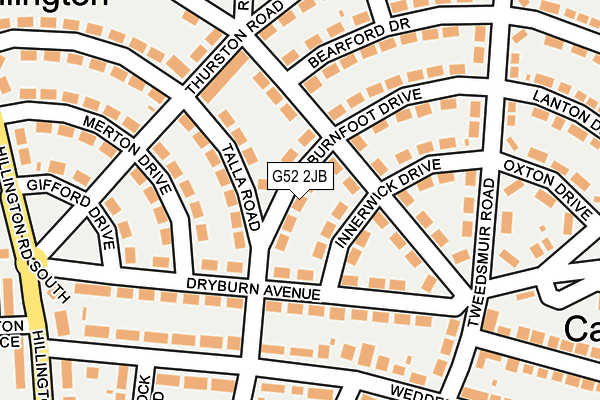 G52 2JB map - OS OpenMap – Local (Ordnance Survey)