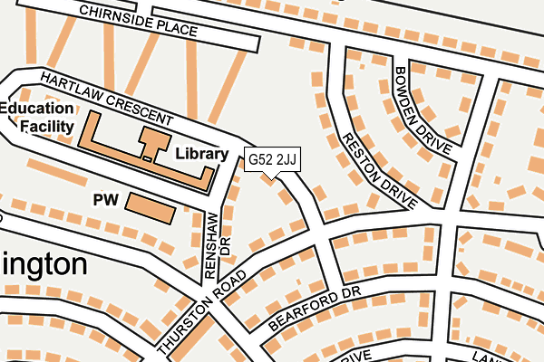 G52 2JJ map - OS OpenMap – Local (Ordnance Survey)