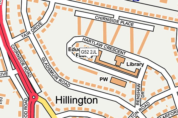 G52 2JL map - OS OpenMap – Local (Ordnance Survey)