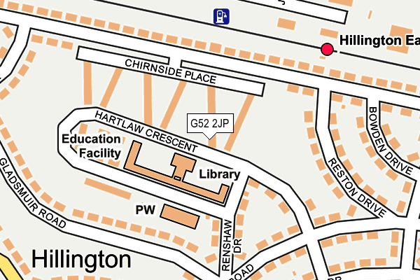 G52 2JP map - OS OpenMap – Local (Ordnance Survey)