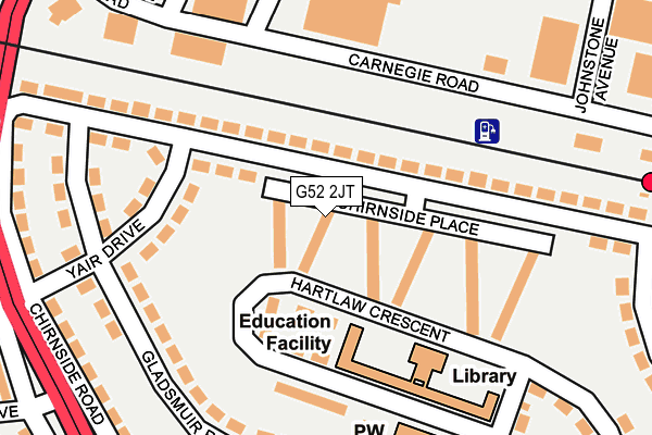 G52 2JT map - OS OpenMap – Local (Ordnance Survey)