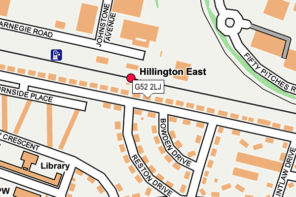 G52 2LJ map - OS OpenMap – Local (Ordnance Survey)