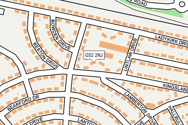 G52 2NJ map - OS OpenMap – Local (Ordnance Survey)