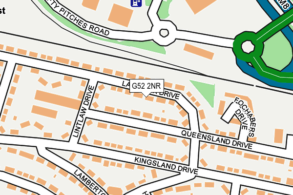 G52 2NR map - OS OpenMap – Local (Ordnance Survey)