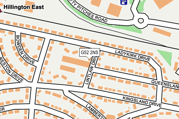 G52 2NS map - OS OpenMap – Local (Ordnance Survey)