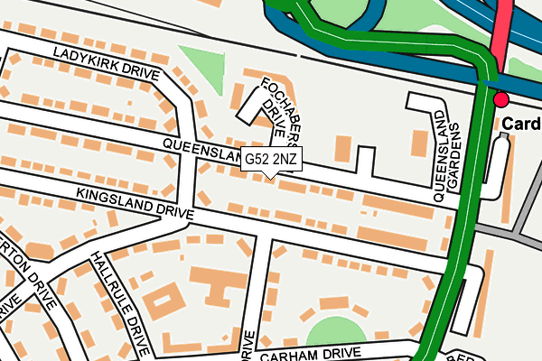 G52 2NZ map - OS OpenMap – Local (Ordnance Survey)