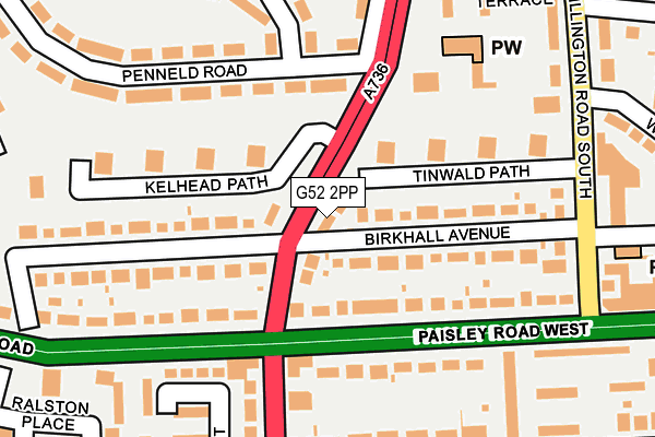 G52 2PP map - OS OpenMap – Local (Ordnance Survey)