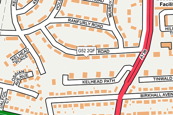 G52 2QF map - OS OpenMap – Local (Ordnance Survey)