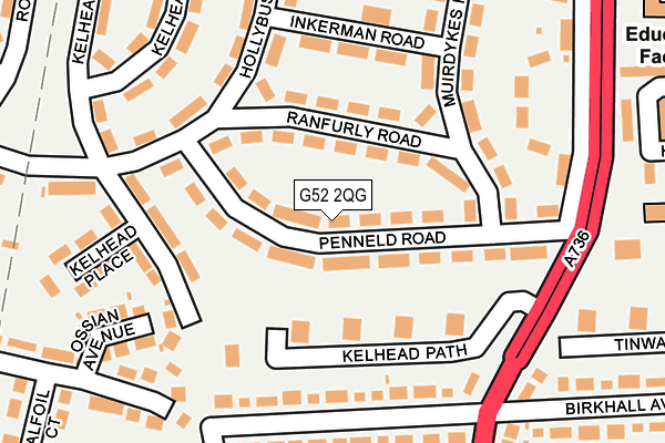 G52 2QG map - OS OpenMap – Local (Ordnance Survey)