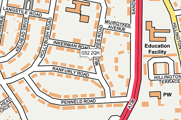 G52 2QH map - OS OpenMap – Local (Ordnance Survey)