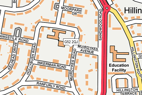 G52 2QJ map - OS OpenMap – Local (Ordnance Survey)