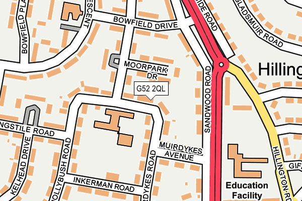 G52 2QL map - OS OpenMap – Local (Ordnance Survey)