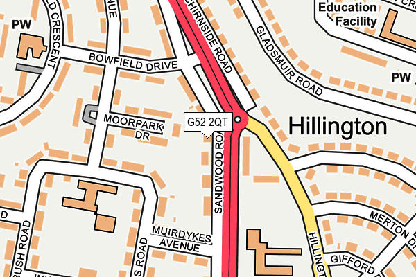 G52 2QT map - OS OpenMap – Local (Ordnance Survey)